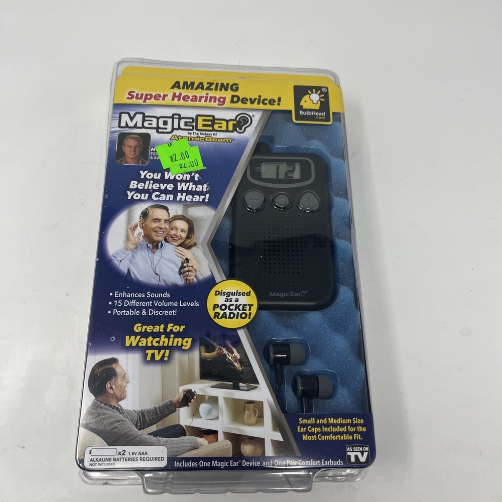 Telebrands Bulbhead As Seen On TV Magic Ear Super Hearing Device NEW